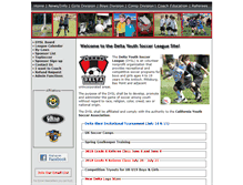 Tablet Screenshot of deltasoccer.org